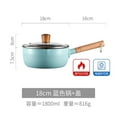 thumbnail image 3 of CAROOTU Nordic Japanese Pan Non Stick Induction Milk Pot Cooking Pot Induction Kitchenware Colorful Pink, 3 of 5