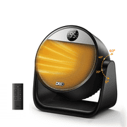 DREO Heater, Space Heater with 60° Adjustable Tilt, 1500W Electric Heaters for Inside with Thermostat, 8 Safety Protections, 12H Timer, 3 Modes, Remote, Portable Heater for Home, Office