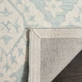 thumbnail image 4 of SAFAVIEH Micro-Loop Linton Damask Trellis Wool Area Rug, Light Blue, 5' x 5' Round, 4 of 6