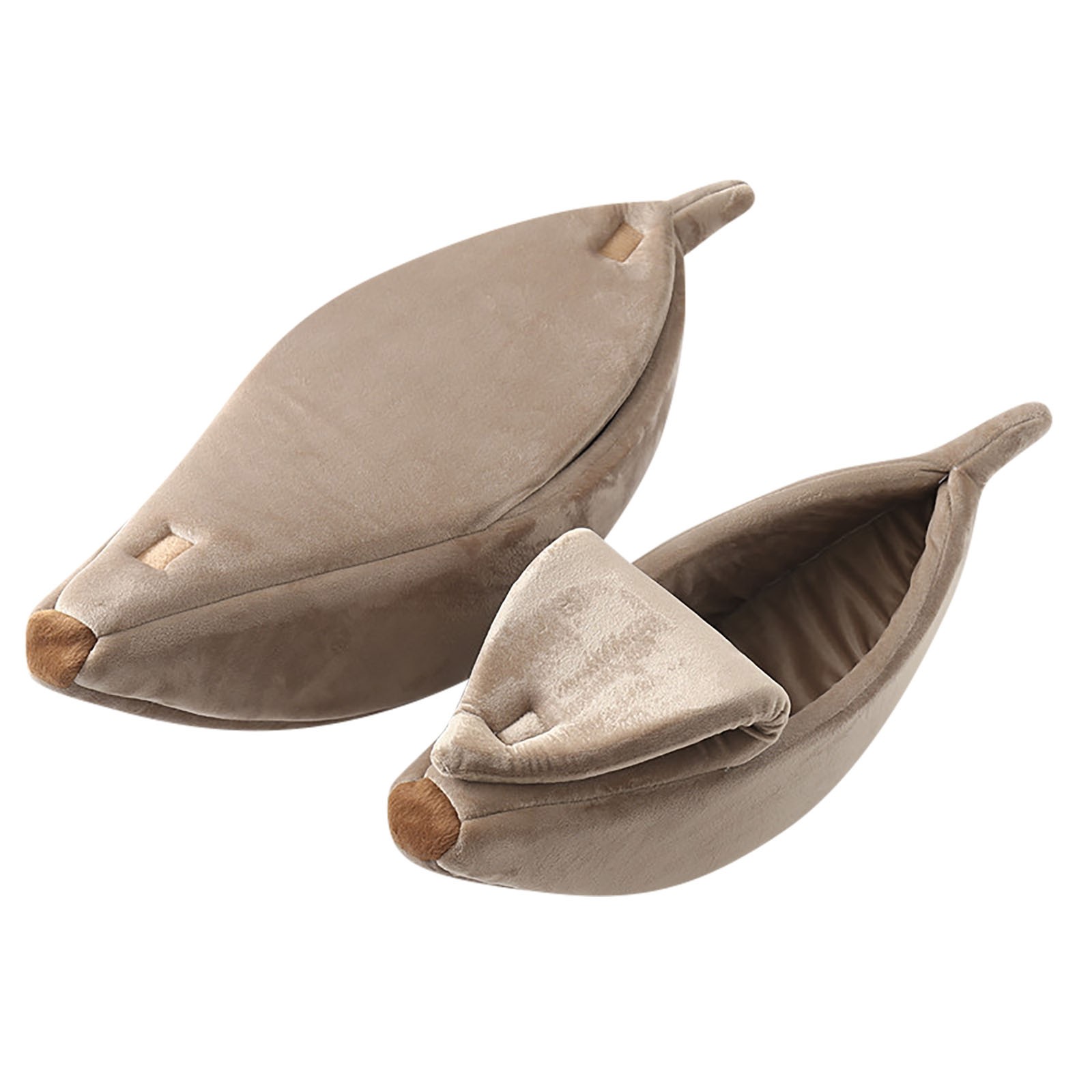 Dog Cat Pet Bed Banana Shape Warm Soft Plush Breathable Bed Banana Cat