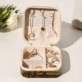 thumbnail image 6 of Eid Al Fitr Travel Portable Square Earring Organizer with Necklace Holder - Jewelry Box, Display Case - Store Rings, Earrings, Necklaces, Bracelets - Suitable for Girls and Women, 6 of 6