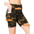 thumbnail image 3 of Biker Shorts for Women with Pocket Body Contour Bike Short for Workout Yoga Running Camouflage, 3 of 7