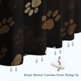 thumbnail image 6 of Paw Print Shower Curtain 84"x72" ,Bathroom Decorative Shower Curtains Set with 12 Hooks,Modern Waterproof Washable Shower Curtain, 6 of 6