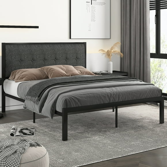 Queen Platform Beds with Headboards