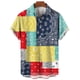 thumbnail image 2 of Camisa hawaiana vintage con estampado de tótem 3D para hombre, camisetas informales de verano de manga corta, ropa de calle, camisas holgadas con solapa de gran tamaño, 2 of 4