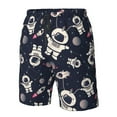 thumbnail image 4 of Salouo Cartoon Spaceship Pattern Swim Trunks for Men,Men's Hawaiian Bathing Suit Swimsuits Quick Dry Swimming Board Shorts Beach Shorts with Pockets-Large, 4 of 6