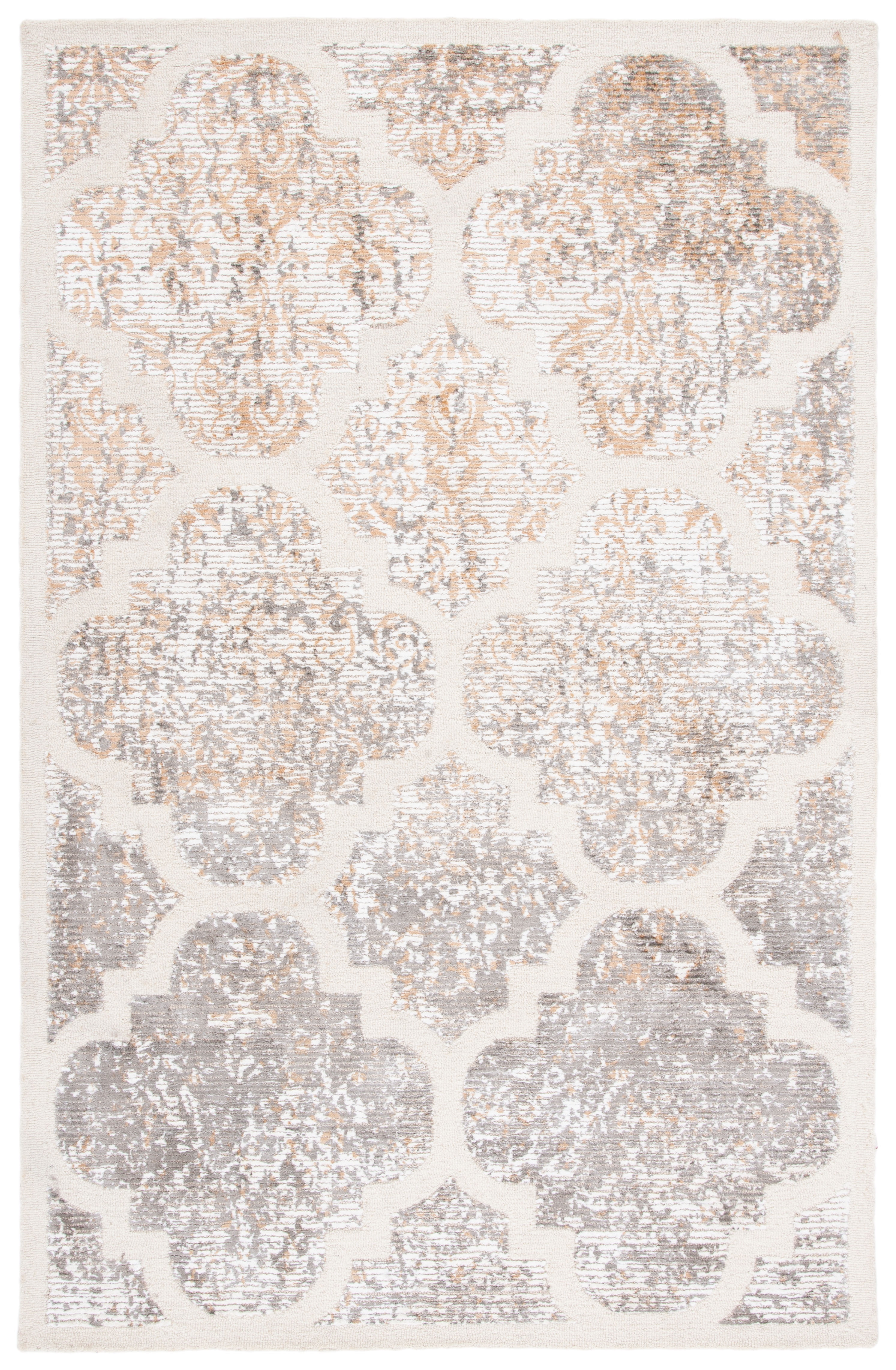 SAFAVIEH Artistry Carlie Ogee Area Rug, Ivory/Gold, 6' x 9'