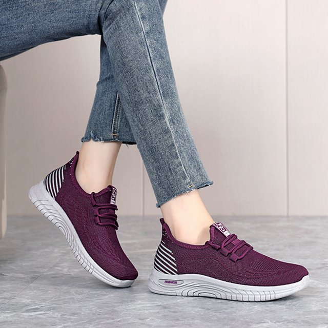 Zapatillas deportivas de malla para mujer, zapatillas para correr transpirables, zapatillas deportivas casuales para exteriores