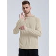 thumbnail image 4 of TRYSIL Men's UPF 50+ Sun Protection Hoodie Jacket Athletic Lightweight Full-Zip Long Sleeve Fishing Workout, 4 of 9