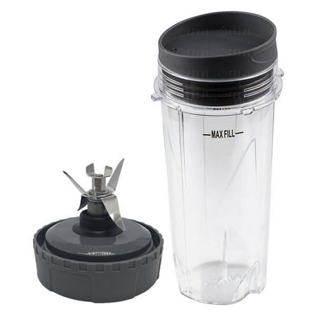 Nutri Ninja 16 oz Cup with Lid and Extractor Blade Model 303KKU 305KKU 307KKU for BL660 BL663 BL663CO BL665Q BL740 BL780 BL810 BL820