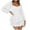 White, variant on asdoklhq 2026 Summer Fall Shorts for Women $5, Womens Plus size Fashion Women Square Collar Solid Long Sleeve Ruffles Bandage Short Jumpsuits