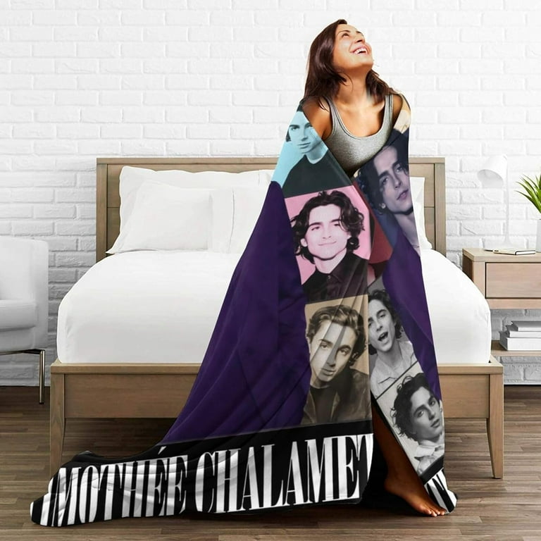 Timothee Chalamet Blanket Throw Blankets Ultra Soft Flannel Lightweight Throws for Couch Bed All Seasons Use 40 x30
