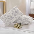 thumbnail image 3 of Retro Pastoral Outdoor Pillow Covers Pack of 2 Purple Flowers Linen Background Farmhouse Waterproof Throw Pillow Covers Decorative Cushion Cases for Patio Garden Tent Balcony Couch 20x12 inch, 3 of 8