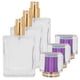 thumbnail image 3 of Perfume, Maquillaje Rellenable 50ml Botella De Perfume De Vidrio Perfume Recargable Atomizador Dispensador Maquillaje Líquido Contenedor Púrpura EOTVIA No, 3 of 6