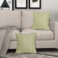thumbnail image 3 of Lime Green Cream Pillow Covers 16x16 Set of 2 Boho Design Polka Dot Throw Pillows Modern Brush Strokes Print Decorative Outdoor Pillowcase Square Cushion Cover Linen Case for Sofa Couch Bed, 3 of 6