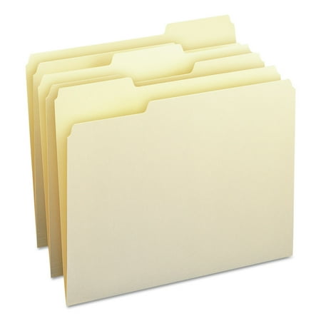 UPC: 0086486103398 | Smead 10339 100% Recycled File Folders with 1/3 Cut Top Tabs – Letter  Manila (100/Box)