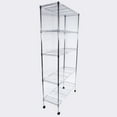 thumbnail image 7 of Kitchen Storage Shelf Rolling Cart 5-Layer Iron Kitchen Rack with Wheels Silver, 7 of 7