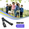 thumbnail image 3 of Sonducket Cinturón sin hebilla Suministros de armario para niños Niñas a cuadros morados y negros Cinturones puntos blancos negros Sonducket AP008680-06, 3 of 5