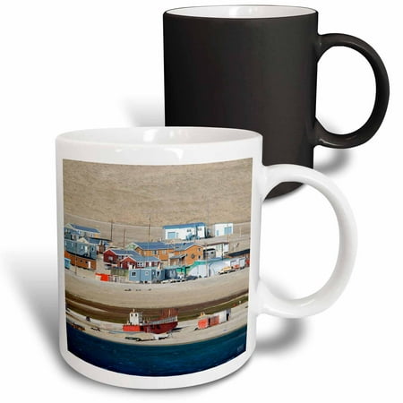 

3dRose Inuit community of Resolute Bay. Cornwallis Island. Parry Channel at the Lancaster Sound. Canada Magic Transforming Mug 11oz