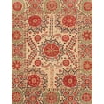 thumbnail image 1 of Ahgly Company Machine Washable Indoor Rectangle Abstract Grapefruit Red Area Rugs, 7' x 10', 1 of 7