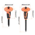 thumbnail image 2 of Uxcell 1set Masonry Chisel 9.8"/11.8" with Hand Guard Pointed Head Pointed Chisel with Hand Protection Concrete Chisel, 2 of 5