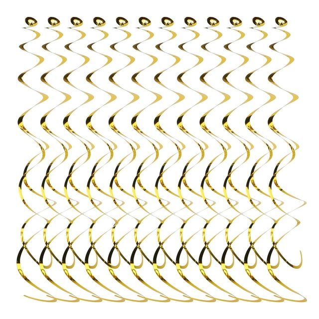 Parties Suspendues Tourbillons, 12pcs Suspendus Tourbillons Aluminium Plafond Tourbillon Décoration Tourbillon Décorations Réponse Rapide