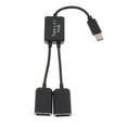 thumbnail image 2 of USB 3.1 a USB Dual a 2.0 OTG Adaptador de Concentrador de Carga Cable de Conector Negro Yotijar ABS TYPE C HUB, 2 of 8