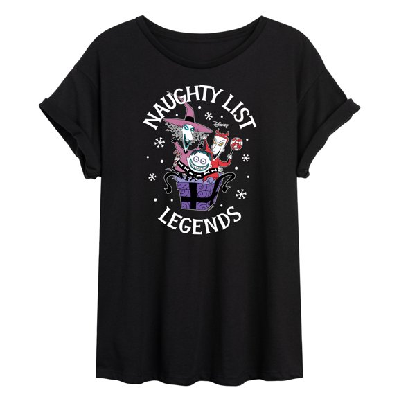 The Nightmare Before Christmas - Naughty List Legends - Juniors Ideal Flowy Muscle T-Shirt