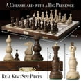 thumbnail image 2 of Wegiel Legate Luxury Wooden Chess Set for Adults - Handcrafted from Premium Beech and Birch Wood - Unique Folding Design with Chess Piece Storage, 2 of 7