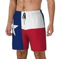 thumbnail image 5 of Men's 2 in 1 Swim Trunks with Compression Liner Colorado Texas Flag Quick Dry Beach Shorts, 5 of 6