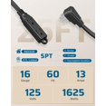 thumbnail image 2 of Cable de extensión DEWENWILS de 25 pies 16/3 AWG con regleta de alimentación de 3 salidas, 2 of 5