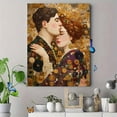 thumbnail image 4 of The Kiss Mosaic Canvas Wall Art, Classic Decor for Living Room Bedroom Hotel Lobby Office Home Interior, 4 of 8