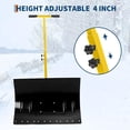 thumbnail image 5 of Bingirl Pelle à Neige 29,1 L x 14 H avec Roues, Pousse-Neige Robuste avec Déneigement, Angle et Hauteur Réglables, Poignée, Jaune, 5 of 5