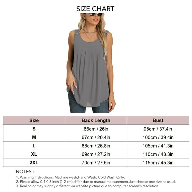 Camiseta sin mangas de gasa para mujer,Camiseta sin mangas de gasa para mujer Blusa sin mangas de verano para mujer Blusa de gasa sin mangas de verano Materiales ecológicos