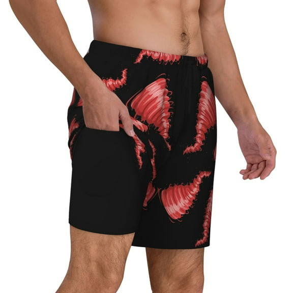 Men's Tornado Swim Trunks with Compression Liner Bathing Suit Swimwear