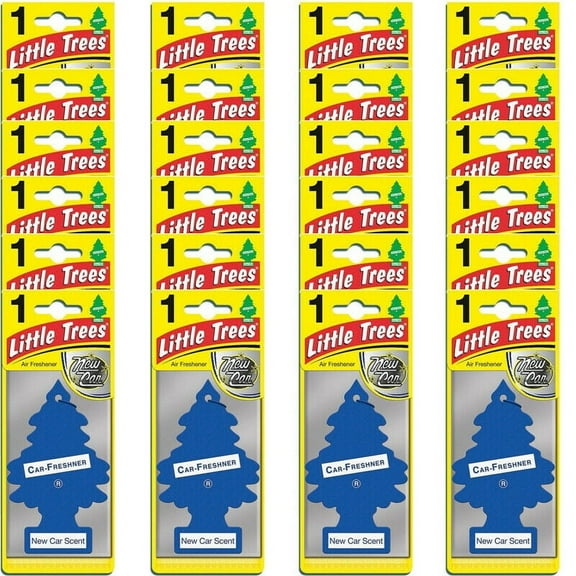 Little Trees New Car Scent Air Fresheners, Pack of 24
