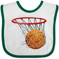 thumbnail image 3 of Inktastic Basketball Swish Boys or Girls Baby Bib, 3 of 4