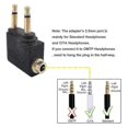 thumbnail image 4 of 4 Pack Airplane Headphone Adapter ,airline Airplane Flight Adapters For Headphones, Plated 3.5mm Y, 4 of 4