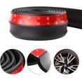 thumbnail image 1 of Car Front Bumper Protector, Random 98 Inch/2.5m Black Car Front Bumper Rubber Lip Splitter Body Spoiler Chin Lip Skirt Protector with 3M Tape, 1 of 5