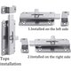 thumbnail image 4 of 2 Pack Stainless Steel Door Latches Door Bolts Sliding Bolts Surface Mounted Slide Bolt For Indoor And Outdoor, 2 Inches, 4 of 5