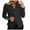 Black, variant on Women's Casual Jackets 2024 Fall Clothes Long Sleeve Open Front Cropped Coat Outwear(Orange,S)