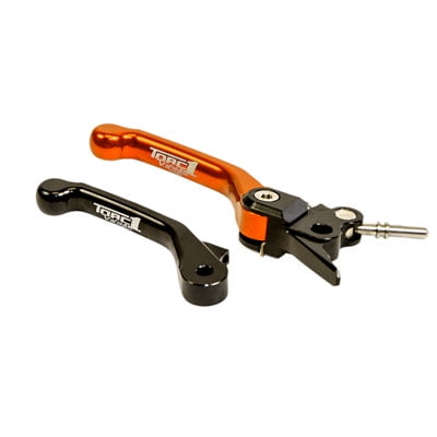 TORC1 Racing Vengeance V2 Flex Front Brake Lever Black/Orange for KTM 65 SX 2014-2018