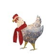 thumbnail image 3 of Encienda el ornamento de la decoración de la Navidad del LED de la estatua del animal d para el jardín de la yarda S perfecl Pollo iluminado, 3 of 8
