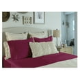 thumbnail image 2 of Comfy Bamboo World Ensemble de Draps Brodés 9900 Series 100 G/m², Taille Simple, Rouge, 2 of 5