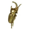 thumbnail image 6 of Medium Gold Resin Rhinoceros Elephant Beetle Wall Decor Or Tabletop Figurine, 6 of 9