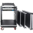 thumbnail image 3 of Sound Town PA DJ Combo with 14U Rack/Road ATA Case w/Slant Mixer Top, 2 DJ Tables and Casters, One 10 Outlet AC Power Conditioner/Sequencer (STMR-14T2PS10), 3 of 7