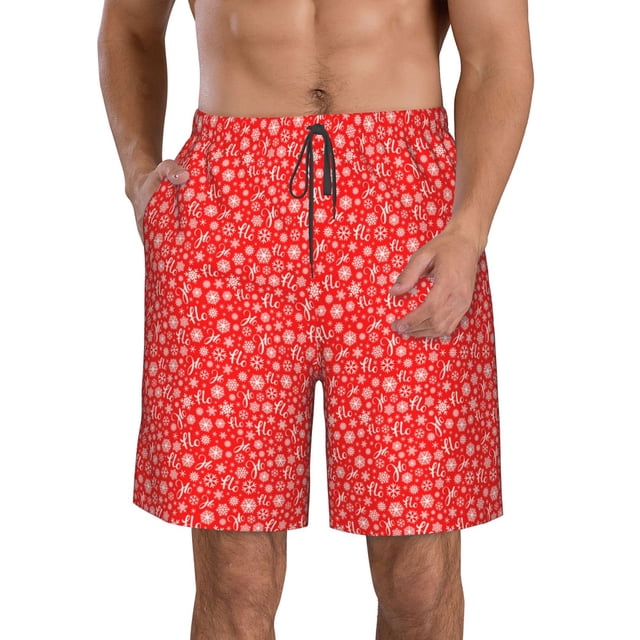 Balery Hohoho4 Traje de Baño Estilo Hawaiano para Hombre, Shorts de Secado Rápido con Bolsillos-X-Large
