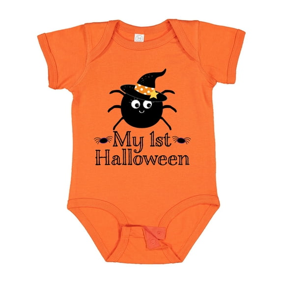Inktastic My 1st Halloween Witch Spider Boys or Girls Baby Bodysuit