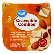 Great Value Craveable Combos Snack Trays, 1.5 oz, 3 Count