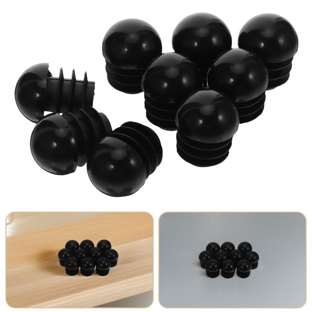 BESTYASH 24Ud Tapones Redondos Plásticos Negros Para Ideales Para Y Uso Profesional